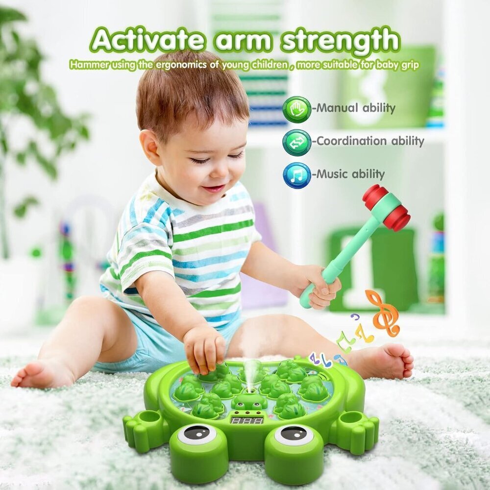 A Frog Game With 5 Modes 45 Levels 9 Music Spray And Light-up Baby Toy - Picture 5 of 7
